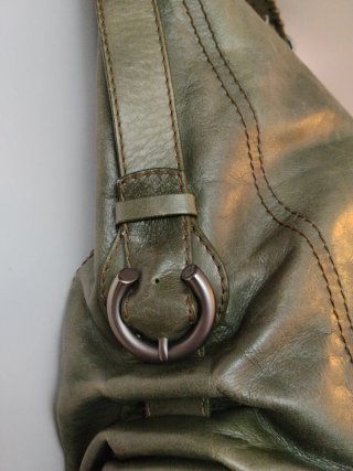 Bolso Piel Francesco Biasia Verde Oliva