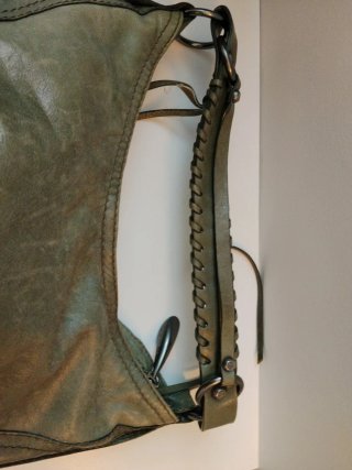 Bolso Piel Francesco Biasia Verde Oliva