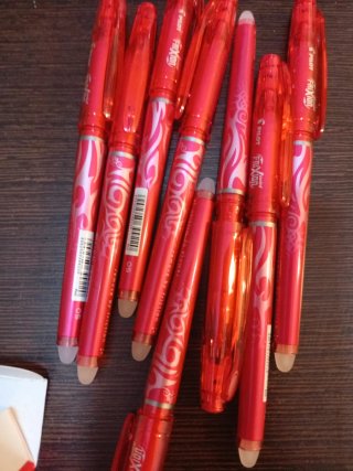 Pack 10 Bolígrafos Pilot Frixion Rojo 0.5