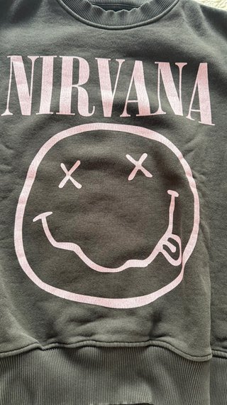 Sudadera Negra Nirvana