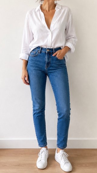 Vaqueros Zara elásticos azul medio Talla 36