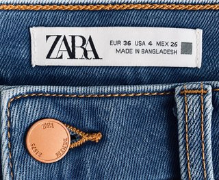 Vaqueros Zara elásticos azul medio Talla 36