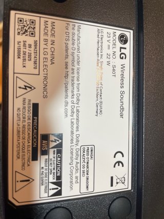 Barra de Sonido LG Negra