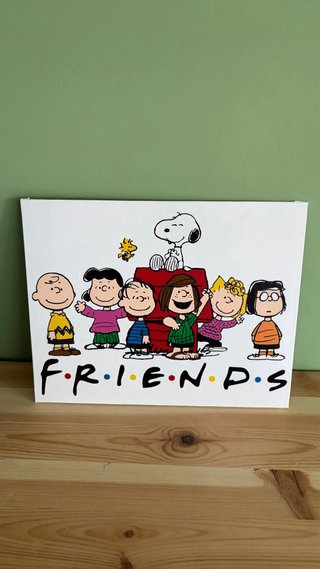 Lienzo Friends con personajes Peanuts