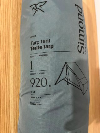Tienda de campaña Simond Tarp 1 persona Nueva