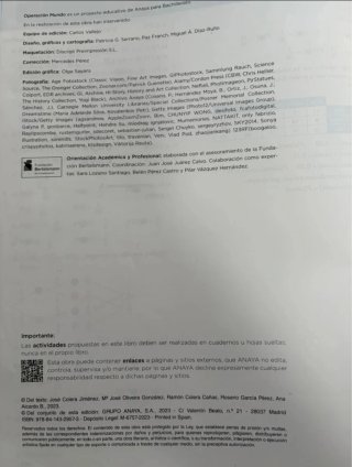 Matemáticas II. 2o de Bachillerato