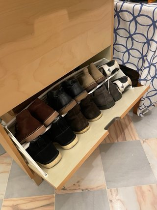 Zapatero de madera 3 cajones