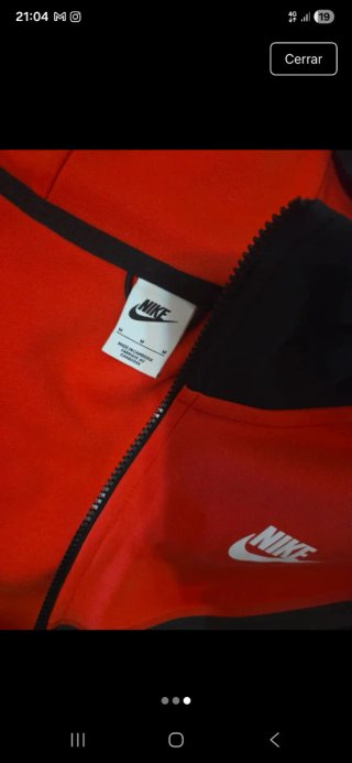 Conjunto Nike Tech Fleece Rojo y Negro