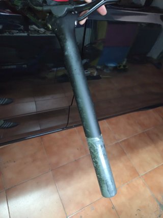 Tija carbono 31.6mm 350mm
