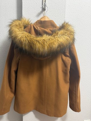 Chaqueta Zara mujer trenca paño xs s 1 sola puesta