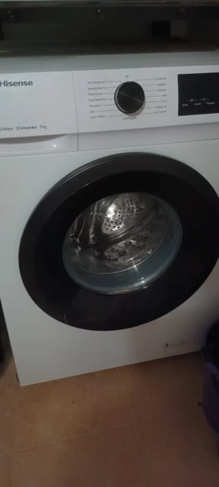 Lavadora Hisense 9kg Steam Inverter