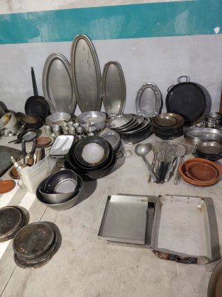 Lote de utensilios de cocina para hostelería
