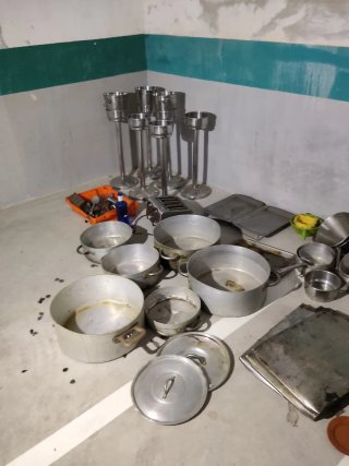 Lote de utensilios de cocina para hostelería