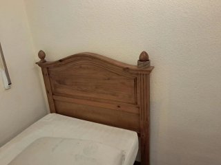 Cabecero de madera rústico 90 cm de ancho