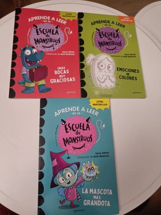 Libros aprender a leer escuela de monstruos