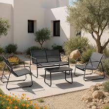 Set de 4 Muebles de Jardín Rivu Infinity LifePQMLV