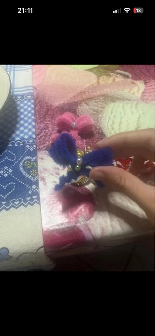 Set 4 decorazioni fatte a mano
