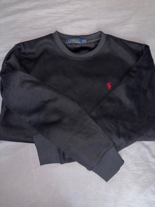 Sudadera Polo Ralph Lauren Negra con etiqueta
