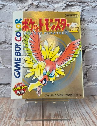 Pokémon Oro Game Boy Color Ed. Jap. CIB Completo
