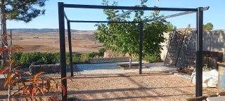 Pérgola de Metal Negra