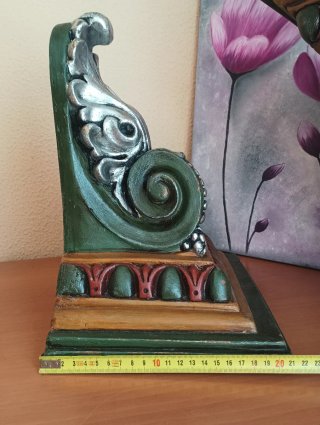 Pareja de ménsulas vintage madera