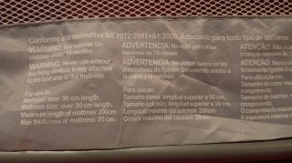 Barandilla de Cama Plegable para Niños.Asolvo Baby
