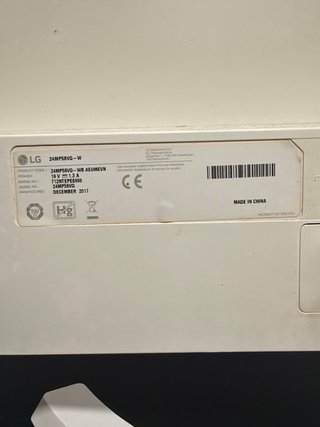 Monitor LG 24 pulgadas blanco