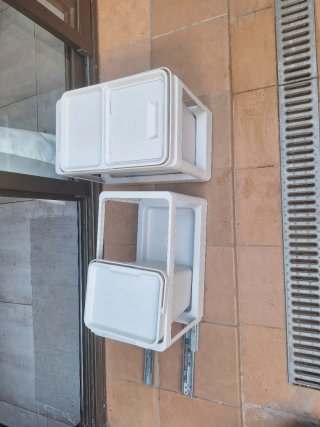 Cubo basura extraíble Ikea blanco