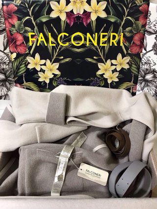 Abrigo Gabardina 100% Cashmere Falconeri