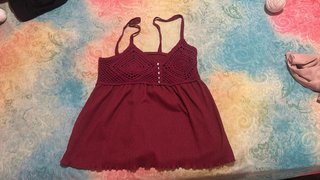 Top de tirantes con crochet