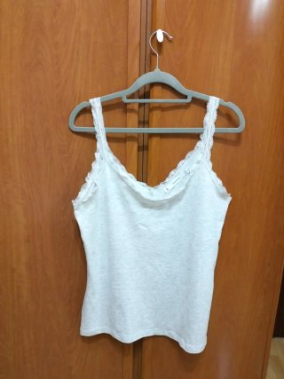 Camiseta de tirantes Women'secret gris Talla M