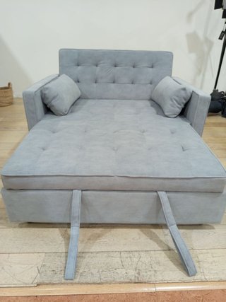 Sofá Cama de 2 Plazas Gris