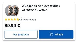 Cadenas de Nieve Textiles AutoSock
