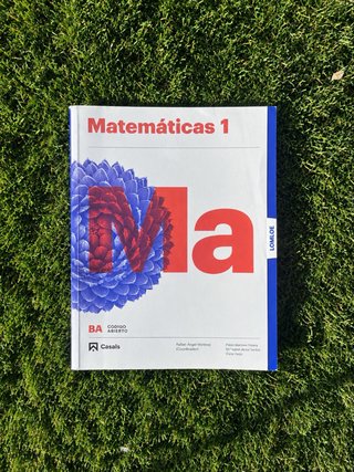 Libro Matemáticas 1 Bachillerato (Casals, LOMLOE)