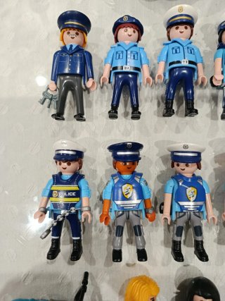 Playmobil Policía Coche y Helicóptero