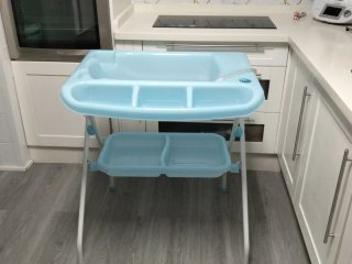 Bañera para Bebé con Patas y Bandeja sin cambiador
