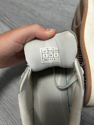 Zapatillas Adidas Campus Gris y Blanco  Talla 38