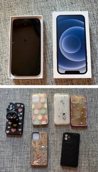 iPhone 12 64GB Negro + 6 Fundas