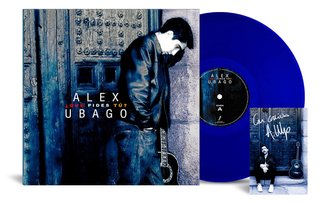 1Vinilo Alex Ubago-¿Qué pides tú? + Postal Firmada