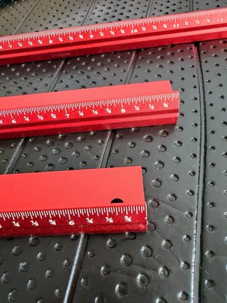 Juego de 3 Reglas de Precisión para Carpintería