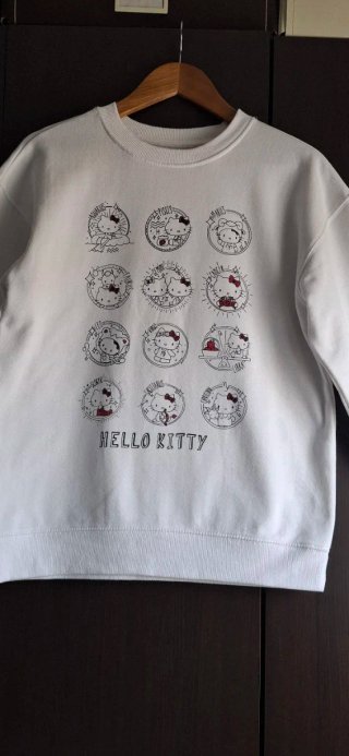 Sudadera Hello Kitty Blanca Talla Mediana