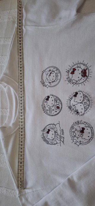 Sudadera Hello Kitty Blanca Talla Mediana
