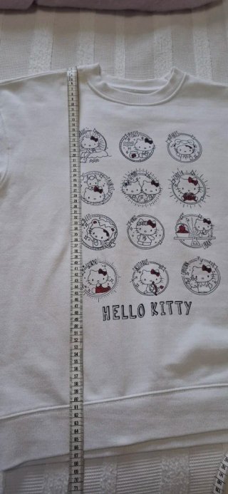 Sudadera Hello Kitty Blanca Talla Mediana