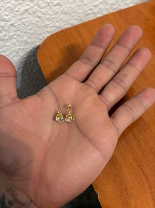 Pendientes Oro Blanco y Dorado