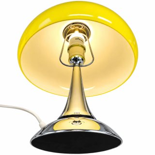 Candeeiro Vintage Amarelo e Prata