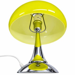Candeeiro Vintage Amarelo e Prata