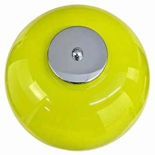 Candeeiro Vintage Amarelo e Prata