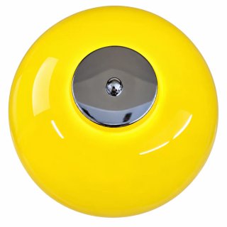 Candeeiro Vintage Amarelo e Prata