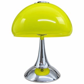 Candeeiro Vintage Amarelo e Prata