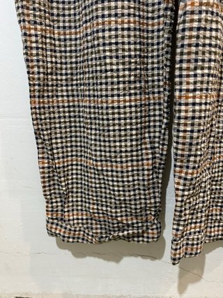 Peto a cuadros marrón Zara Talla XL